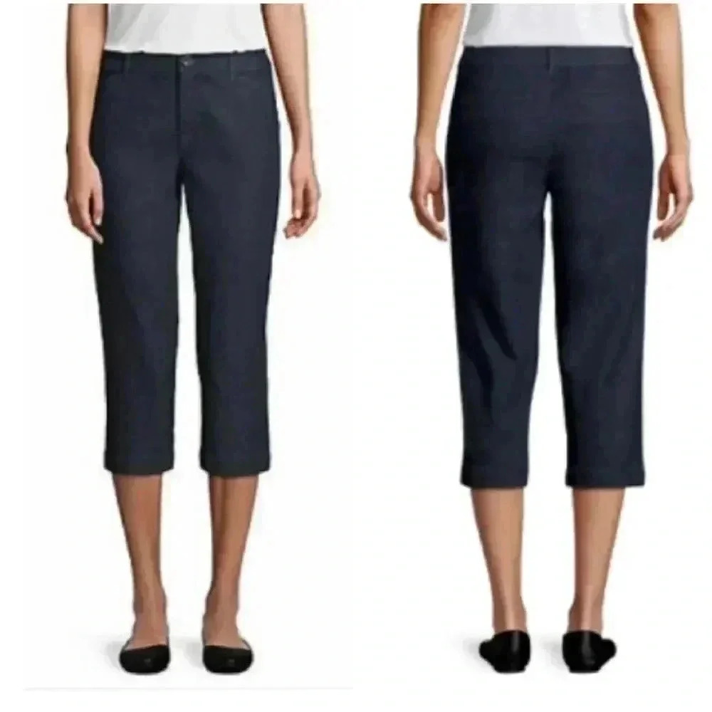 St.John's Bay | black secretly slender mid rise capri